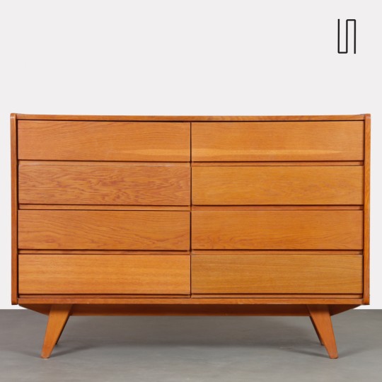 Wooden chest of drawers by Jiri Jiroutek, model U-453, circa 1960 - Eastern Europe design