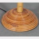 Rattan, bamboo and brass table lamp, 1960s - 