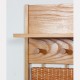 Rattan coat rack published by Uluv in the 1960s - 