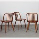 Ensemble de 3 chaises vintage par Antonin Suman pour Ton, 1960 - Design d'Europe de l'Est