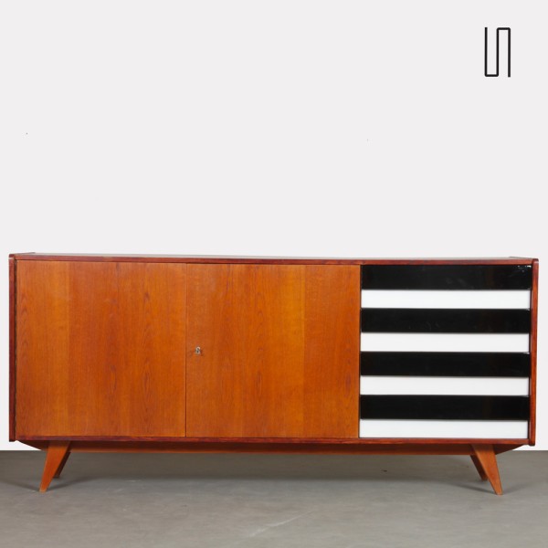 Oak sideboard by Jiri Jiroutek, model U-460, 1960s - 