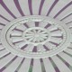 Round metal garden table, 1990s - 