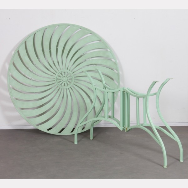 Round metal garden table, 1990s - 