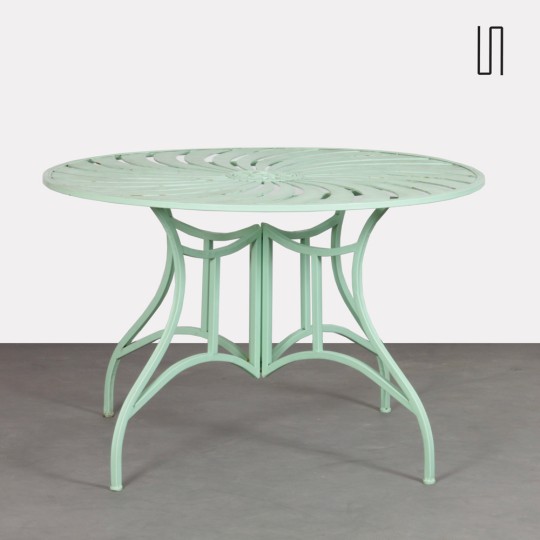 Round metal garden table, 1990s - 