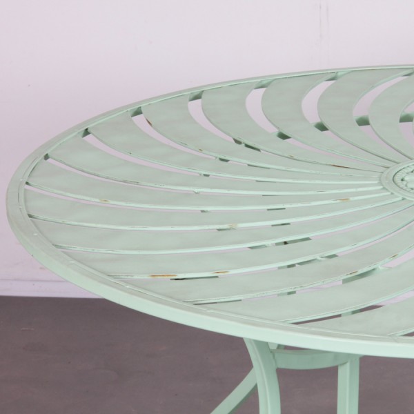 Round metal garden table, 1990s - 