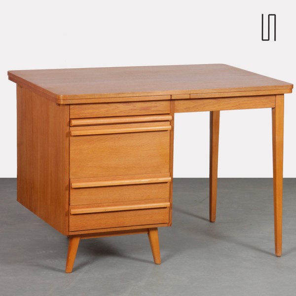 Bureau vintage en chêne, 1960 - 