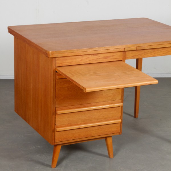 Bureau vintage en chêne, 1960 - 