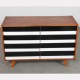 Vintage chest of drawers by Jiri Jiroutek, model U-453 from the 1960s - Eastern Europe design