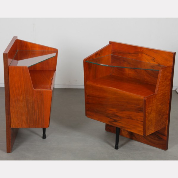 Pair of vintage nightstands dating from the 1960s - Eastern Europe design