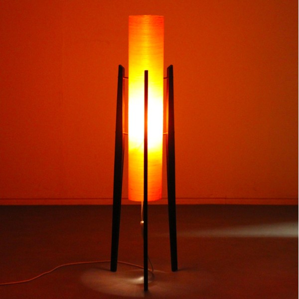 Fiberglass floor lamp produced by Novoplast, 1970s - Eastern Europe design