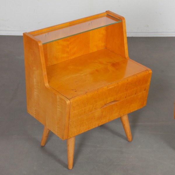 Pair of vintage nightstands dating from the 1960s - Eastern Europe design