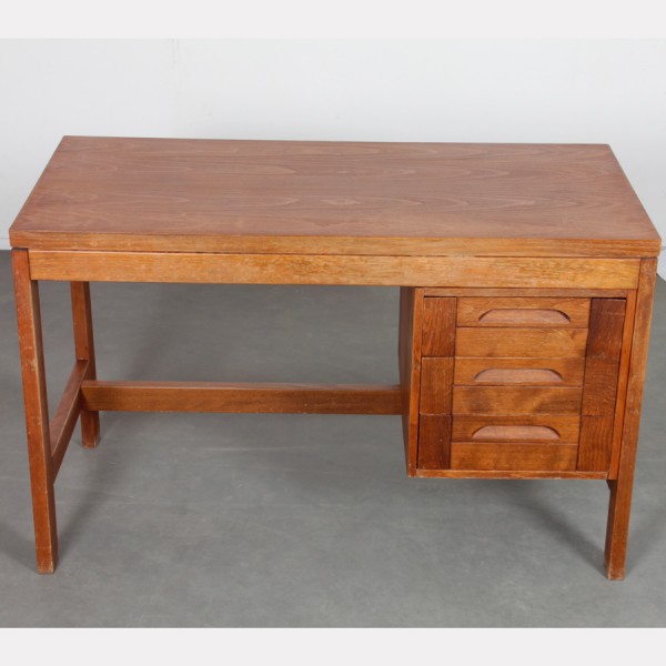 Vintage wooden desk from the 1970s - Eastern Europe design