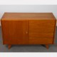 Vintage oak storage unit by Jiri Jiroutek, model U-458, 1960s - Eastern Europe design