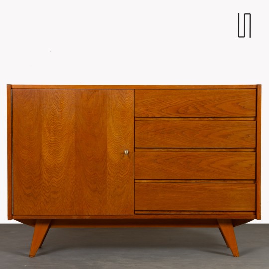 Rangement vintage en chêne par Jiri Jiroutek, modèle U-458, 1960