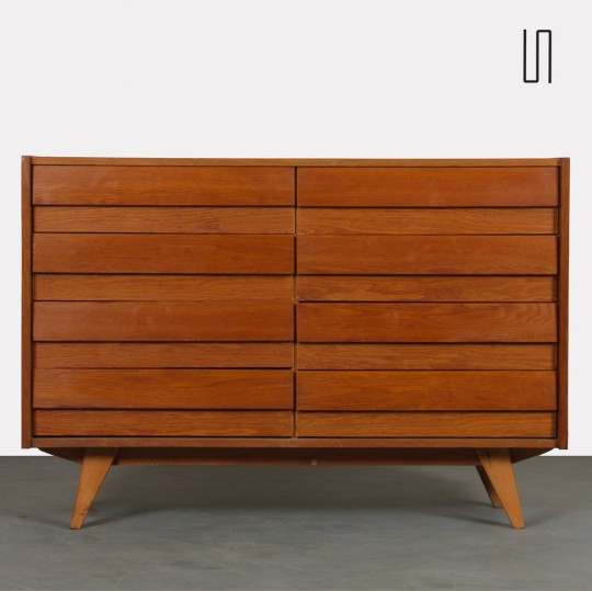 Commode en bois par Jiri Jiroutek, modèle U-453, vers 1960 - Design d'Europe de l'Est