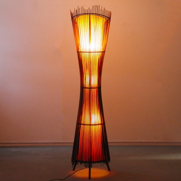 Bamboo Kobe floor lamp, 1990s - 