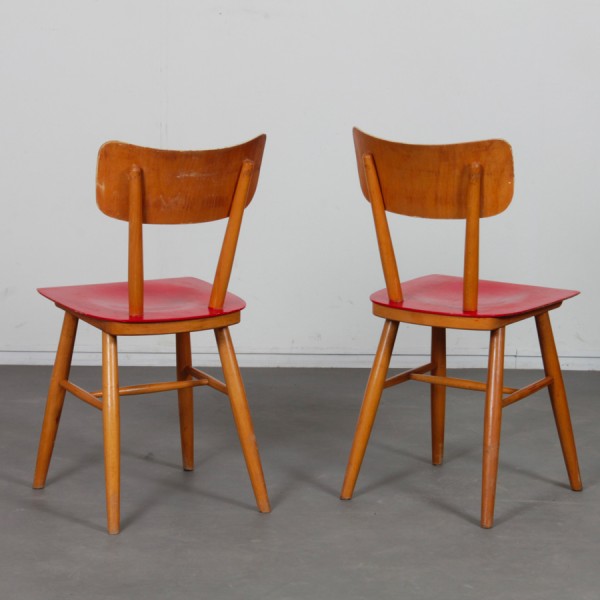 Pair of chairs produced by Ton in the 1960s - Eastern Europe design