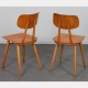 Suite de 3 chaises produites par Ton, 1960 - Design d'Europe de l'Est