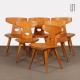 Suite de 6 chaises par Jacob Kielland-Brandt pour I. Christiansen, 1960 - Design Scandinave