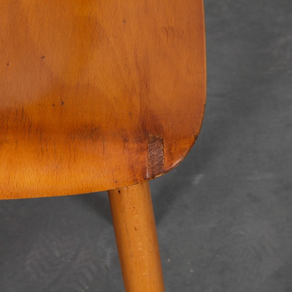 Wooden chair produced by Ton, 1960s - Eastern Europe design