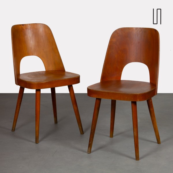 Pair of chairs by Oswald Haerdtl for Ton, 1960s - Eastern Europe design