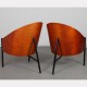 Paire de fauteuils Pratfall par Philippe Starck pour Driade, 1982 - 