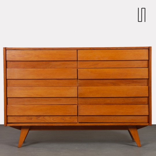 Commode en bois par Jiri Jiroutek, modèle U-453, vers 1960 - Design d'Europe de l'Est
