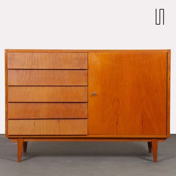 Wooden chest of drawers produced in Czech Republic, 1960s - 