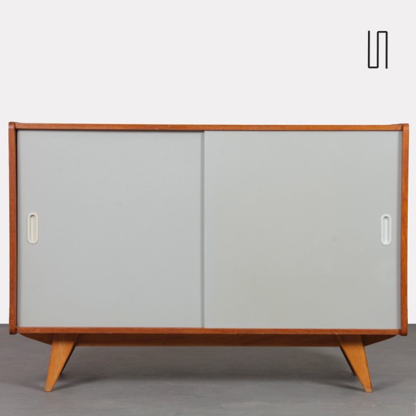 Vintage oak chest by Jiri Jiroutek, model U-452, 1960s - Eastern Europe design