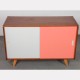 Pink and white dresser by Jiri Jiroutek, model U-452 circa 1960s - Eastern Europe design