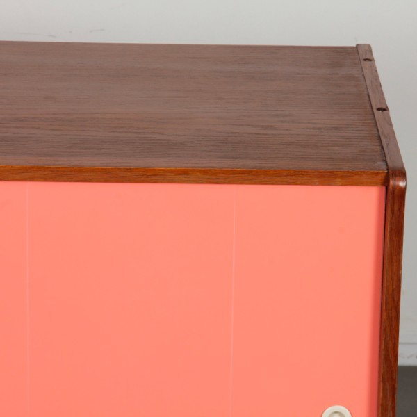 Pink and white dresser by Jiri Jiroutek, model U-452 circa 1960s - Eastern Europe design