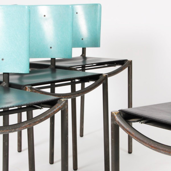 Suite de 4 chaises Lila Hunter par Philippe Starck pour XO, 1986 - 