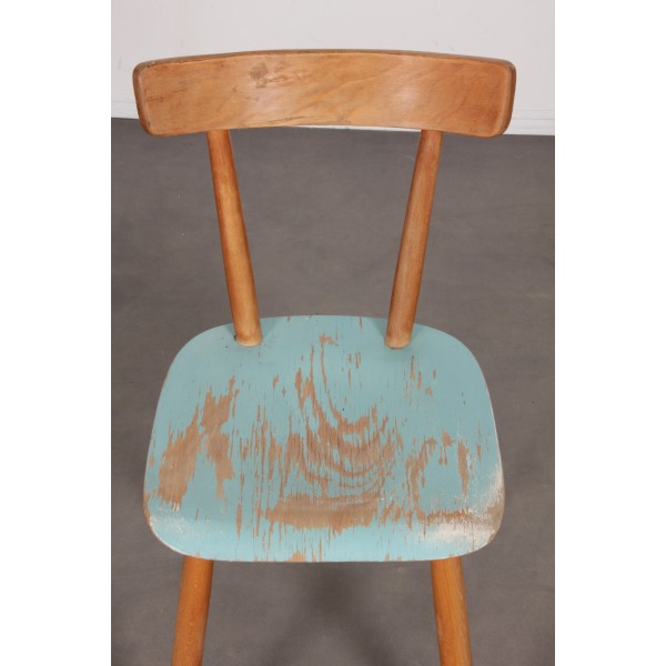 Vintage wooden chair by Ton, 1960 - Eastern Europe design