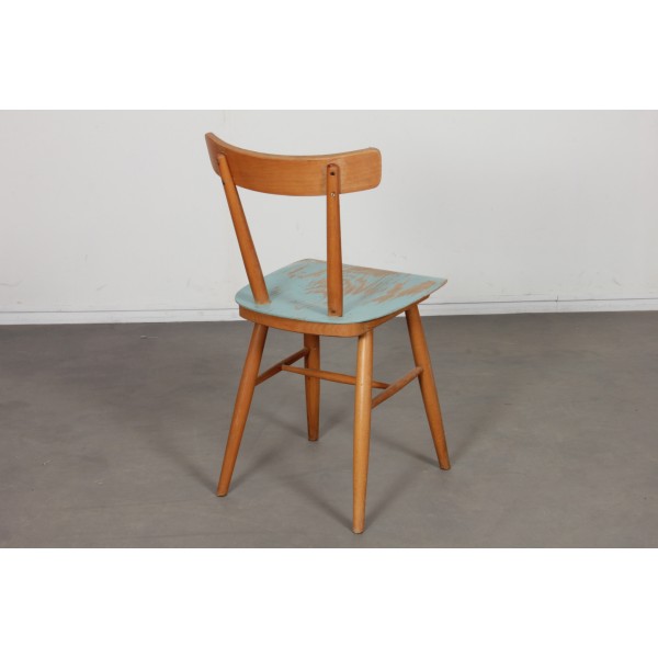 Vintage wooden chair by Ton, 1960 - Eastern Europe design