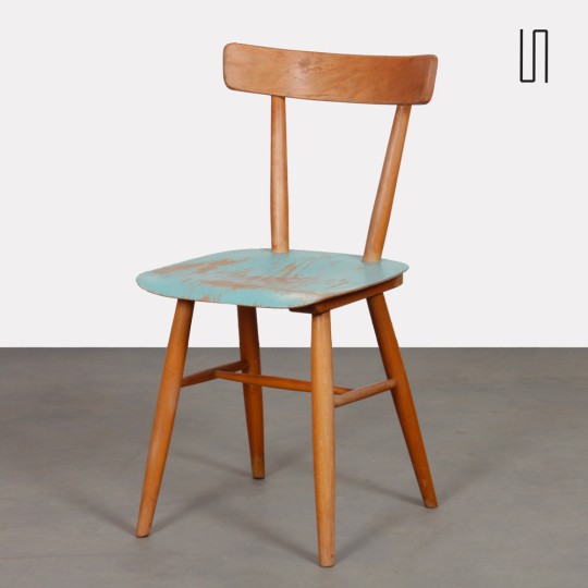 Chaise vintage en bois produite par Ton, 1960 - Design d'Europe de l'Est