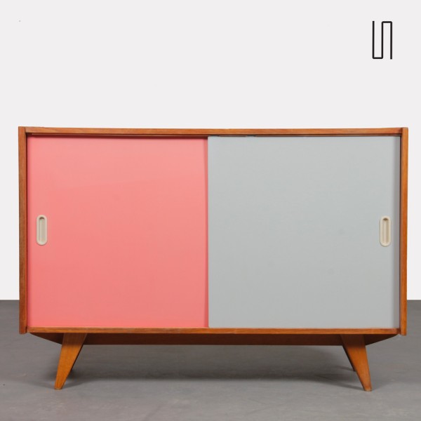 Pink and white dresser by Jiri Jiroutek, model U-452 circa 1960s - Eastern Europe design