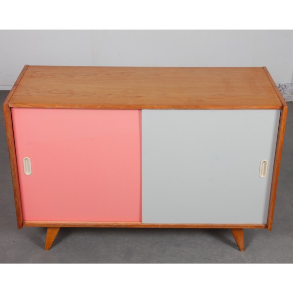 Pink and white dresser by Jiri Jiroutek, model U-452 circa 1960s - Eastern Europe design