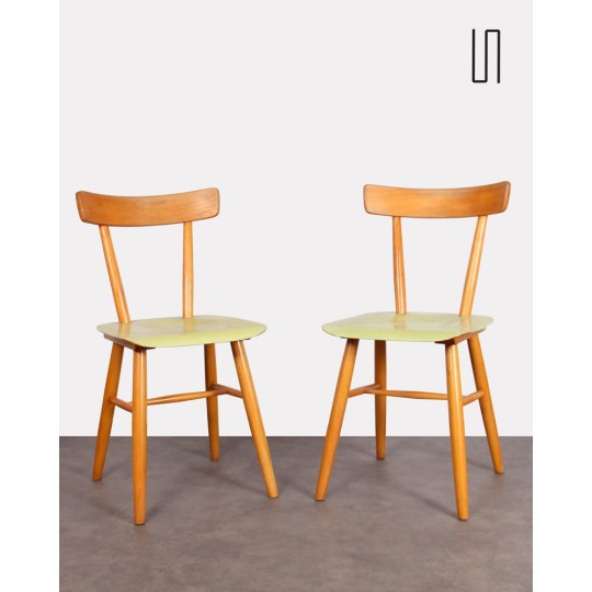 Paire de chaises des pays de l'Est éditée par Ton, 1960 - Design d'Europe de l'Est