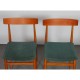 Suite of 4 vintage wooden chairs, 1960s - Eastern Europe design