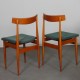 Suite of 4 vintage wooden chairs, 1960s - Eastern Europe design