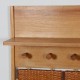 Rattan coat rack published by Uluv in the 1960s - 