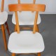 Suite of 3 vintage chairs edited by Ton, 1960s - Eastern Europe design