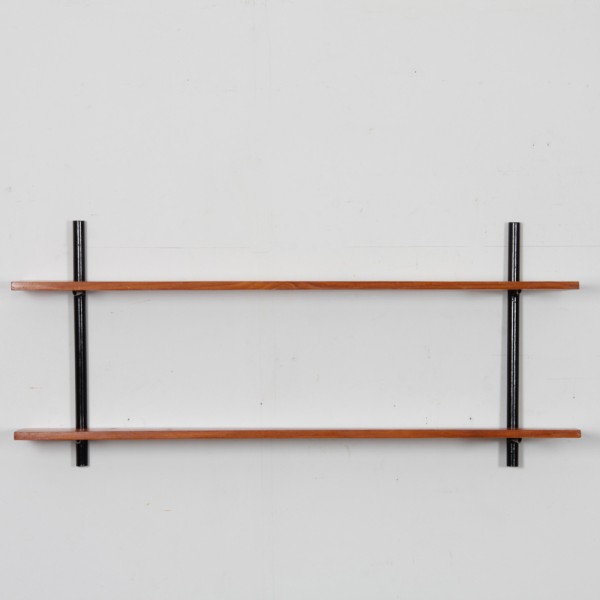 Etagère vintage en bois et métal, 1960 - 