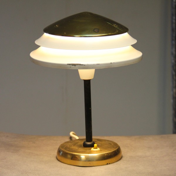 Paire de lampes vintage en métal éditée par Zukov, 1950 - Design d'Europe de l'Est