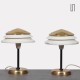 Pair of vintage metal lamps by Zukov, 1950s - Eastern Europe design