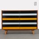 Yellow and black chest of drawers, model U-453, by Jiri Jiroutek, 1960s - Eastern Europe design