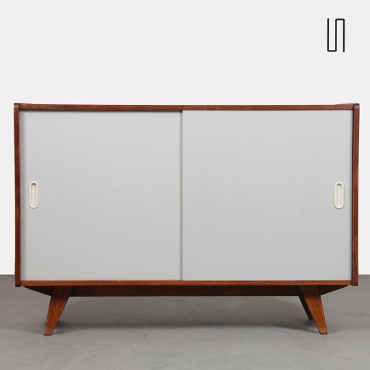 Vintage oak chest by Jiri Jiroutek, model U-452, 1960s - Eastern Europe design