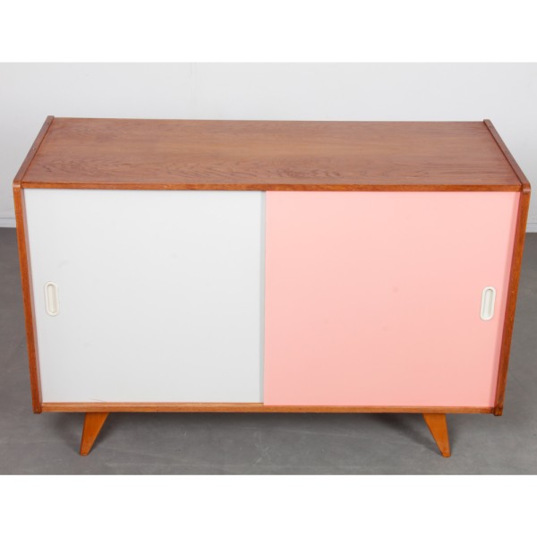 Commode rose et blanche par Jiri Jiroutek, modèle U-452 vers 1960 - Design d'Europe de l'Est