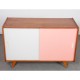 Pink and white dresser by Jiri Jiroutek, model U-452 circa 1960s - Eastern Europe design