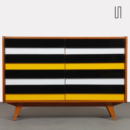 Commode jaune et noire, modèle U-453, par Jiri Jiroutek, 1960 - Design d'Europe de l'Est